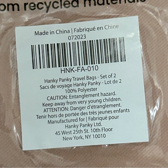 NWT 2pc HANKY PANKY “Wash” And “Wear” Travel Bags Tote Set - Picture 7 of 10